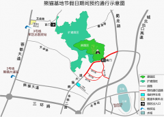 关于2023年中秋国庆假日期间成都大熊猫繁育研究基地周边道路实施机动